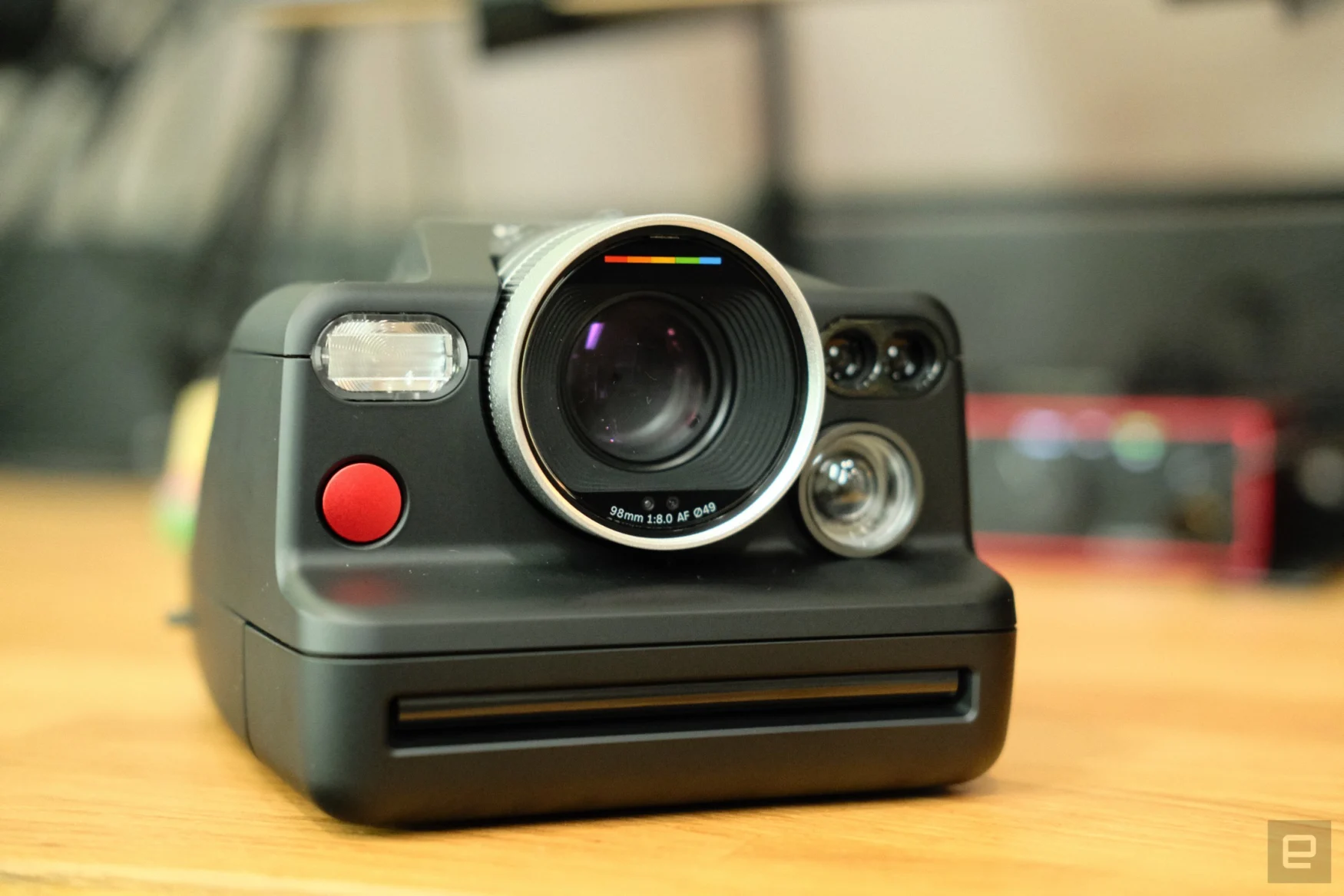 Front view of the Polaroid I-2 without lens cap.