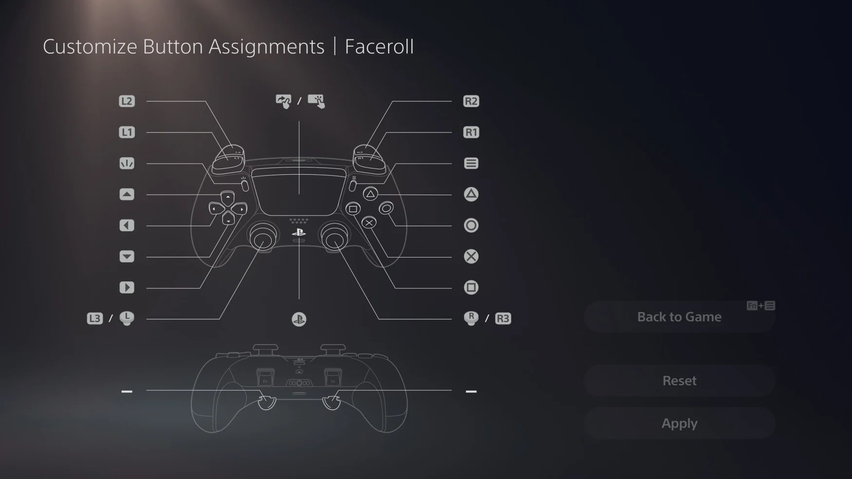 In the PS5 settings menu, you can easily do things like remap the Edge's buttons or create a number of quick presets. 