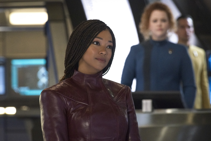 Pictured: Sonequa Martin Green as Burnham of the Paramount+ original series STAR TREK: DISCOVERY. Photo Cr: Michael Gibson/ViacomCBS © 2021 ViacomCBS. All Rights Reserved.