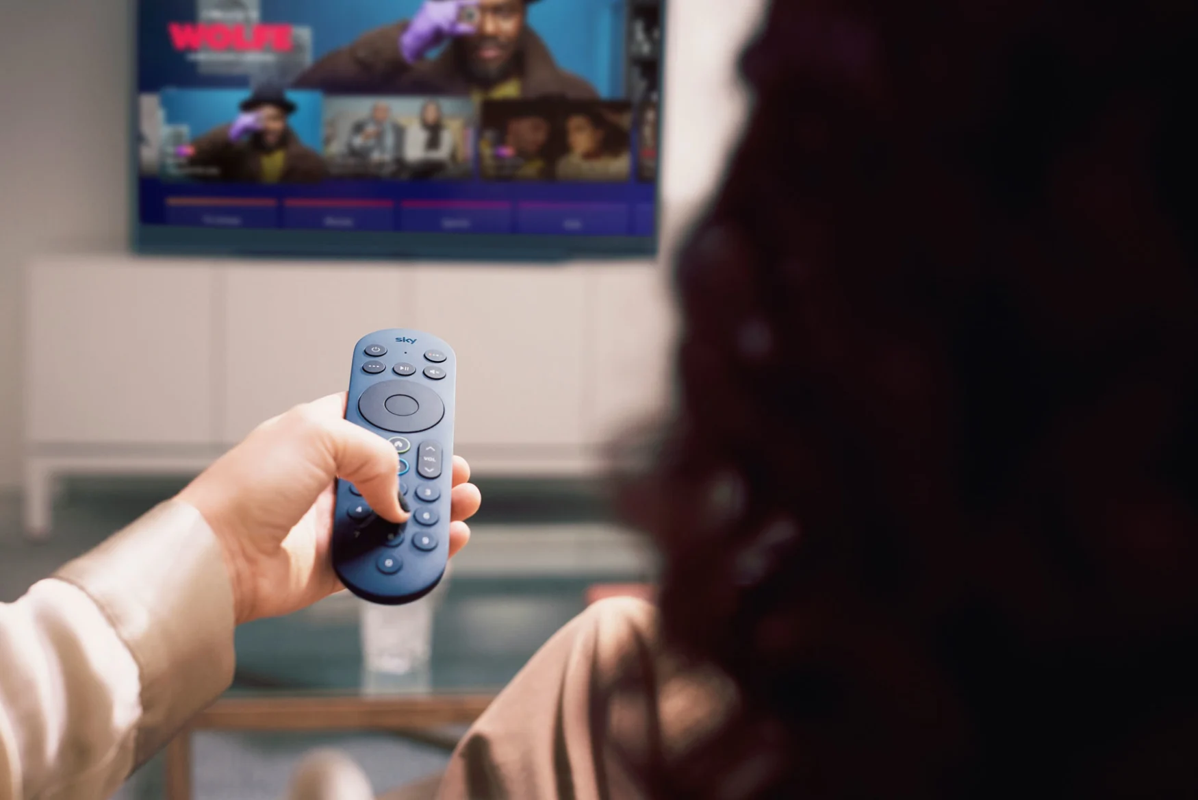 Image of the new Sky Glass voice remote