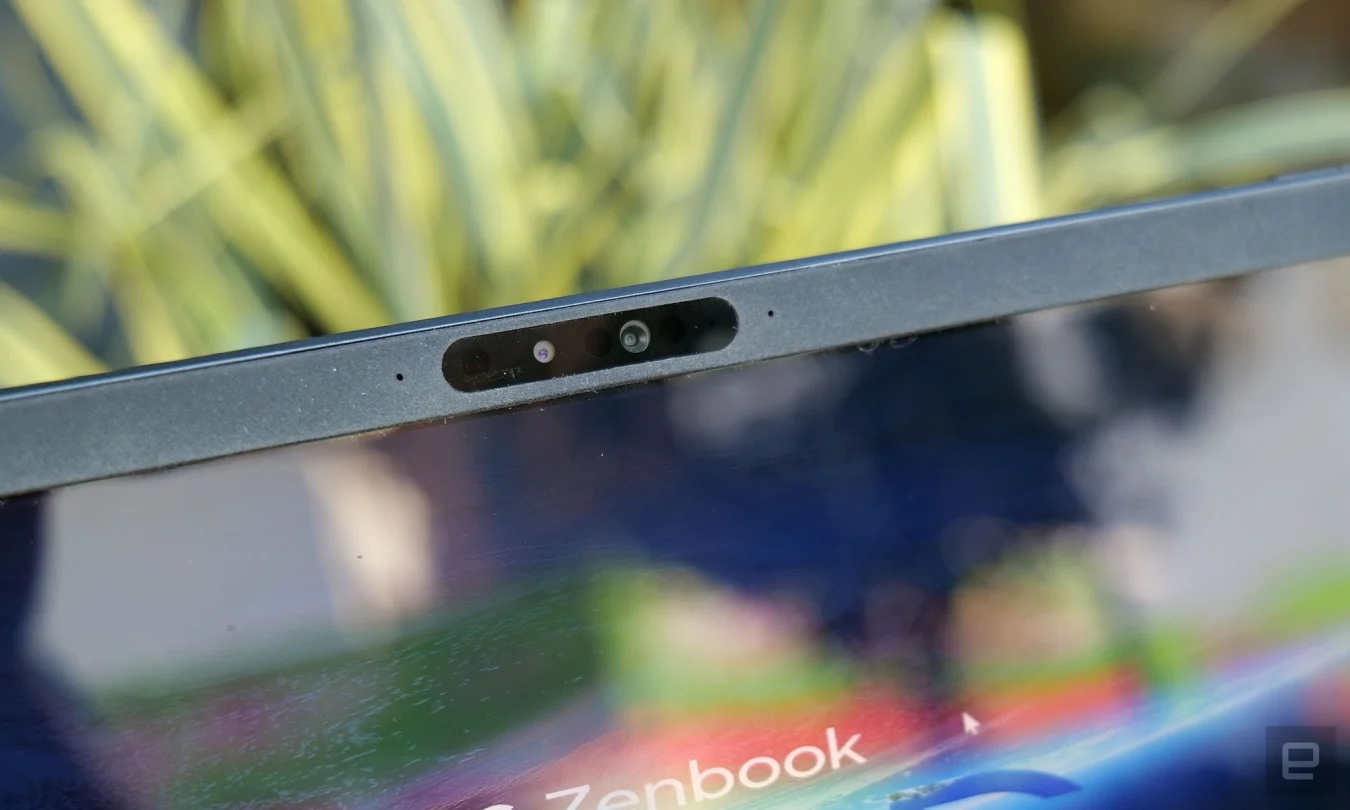 The Zenbook 17 Fold OLED features a main 5MP cam along with some extra IR cams that can be used to automatically lock the laptop when you walk away or activate a screen saver to prevent potential burn-in.