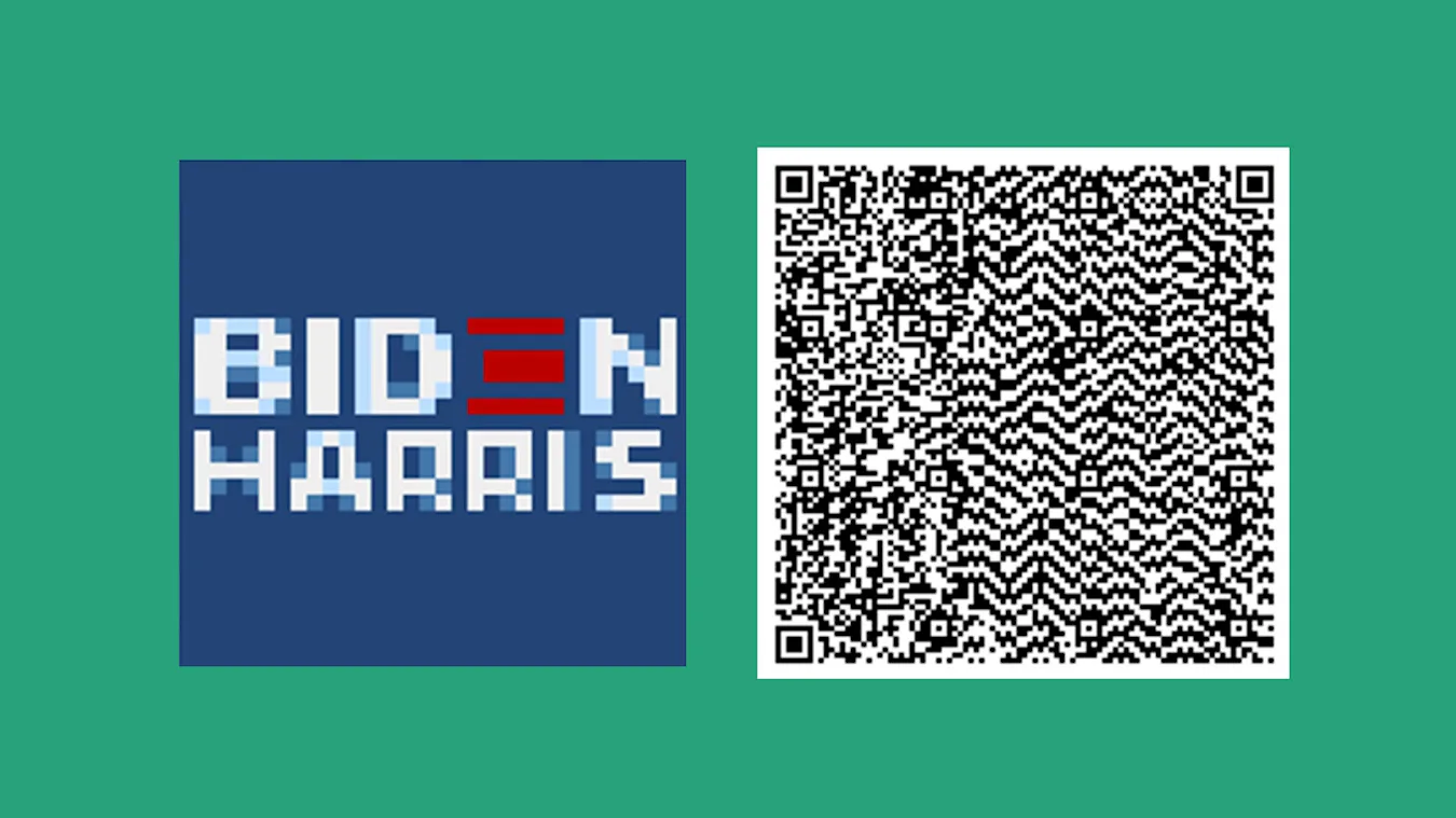 Biden-Harris 'Animal Crossing' campaign signs