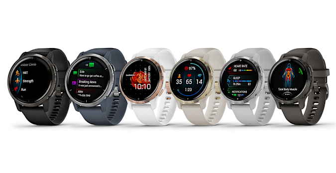 Garmin has unveiled the Venu 2 and smaller Venu 2S fitness-oriented smartwatches with a host of extra health features over the original Venu model.