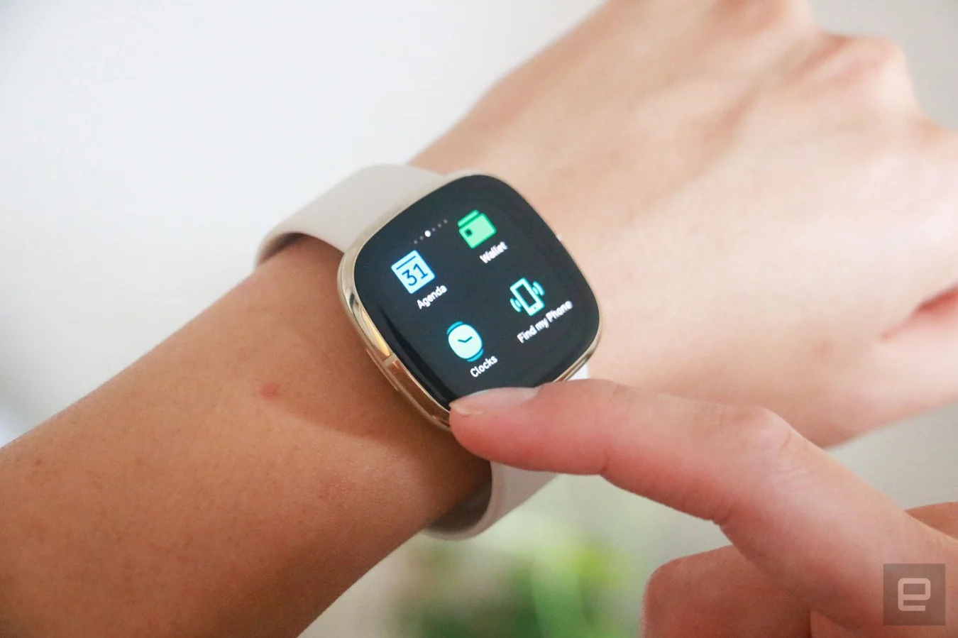 Fitbit Sense smartwatch interface
