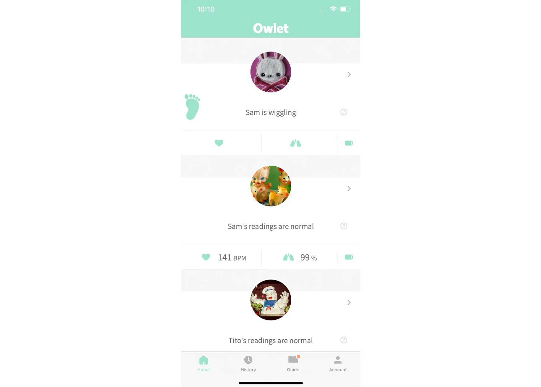Owlet app