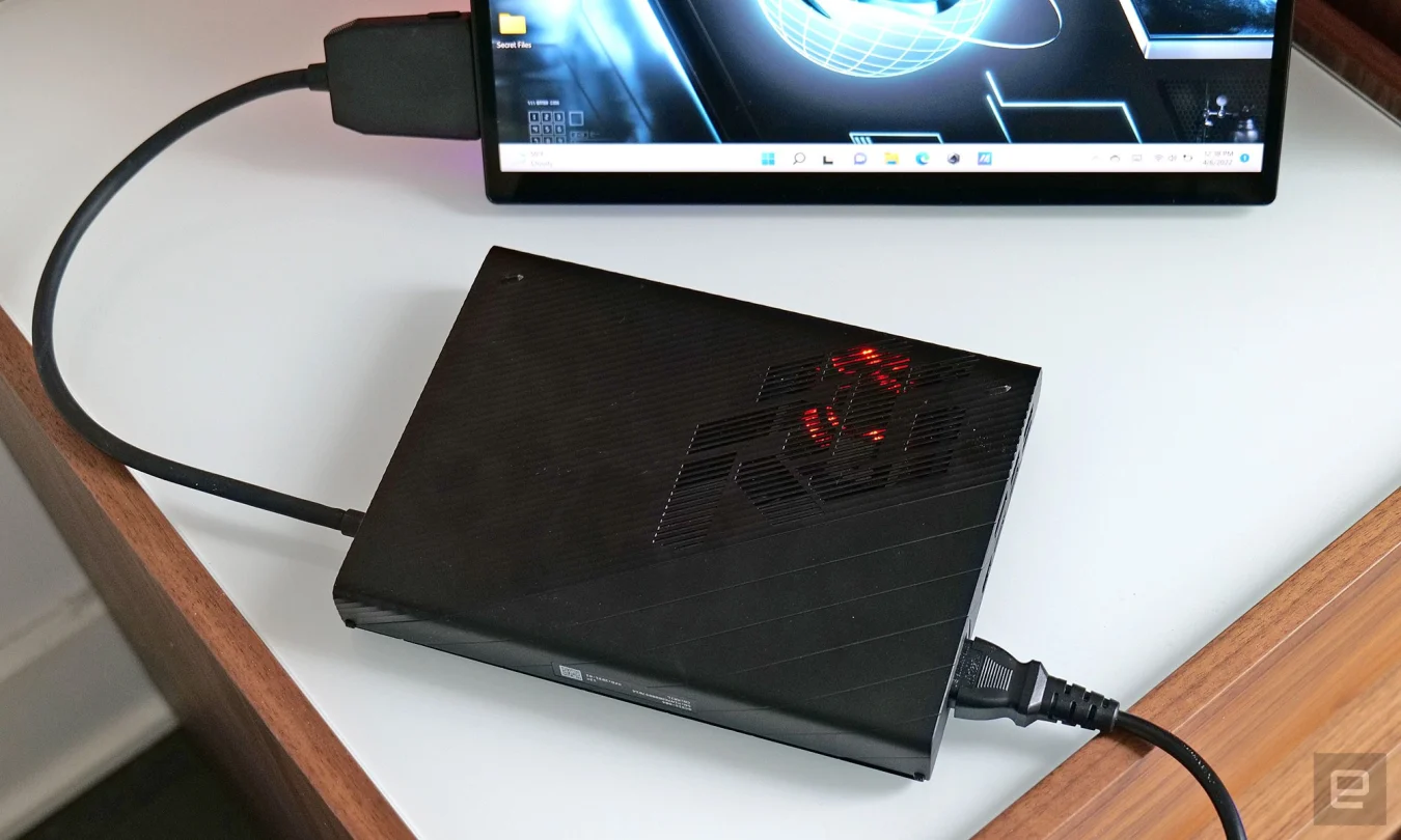 For those who want better performance than the ROG Flow Z13, Asus makes the XG Mobile external graphics dock.