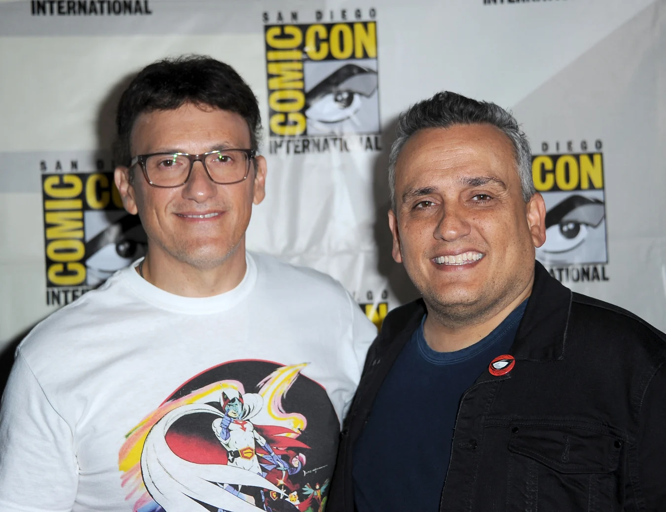 SAN DIEGO, CALIFORNIA - JULY 19: Anthony Russo and Joe Russo attend A Conversation With The Russo Brothers during 2019 Comic-Con International at San Diego Convention Center on July 19, 2019 in San Diego, California. (Photo by Albert L. Ortega/Getty Images)