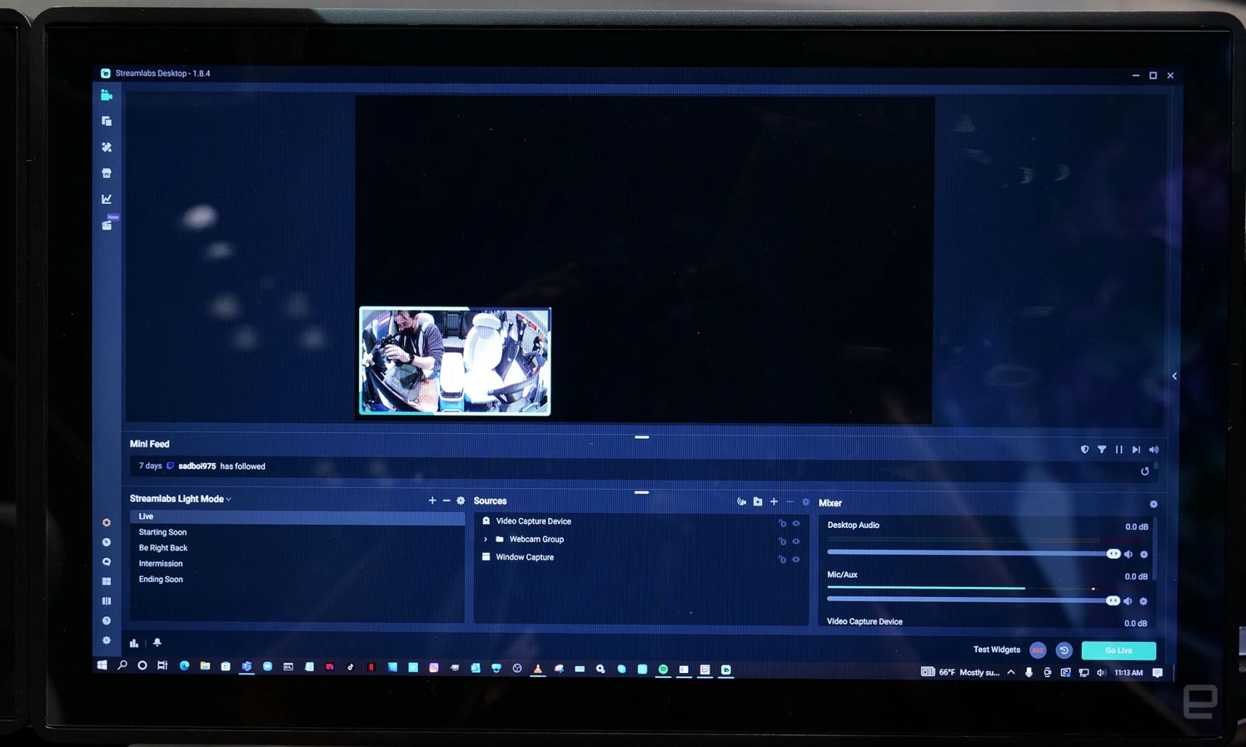 The Indi One's Windows-based computer allows users to install practically any app they want, including live streaming software and games. 