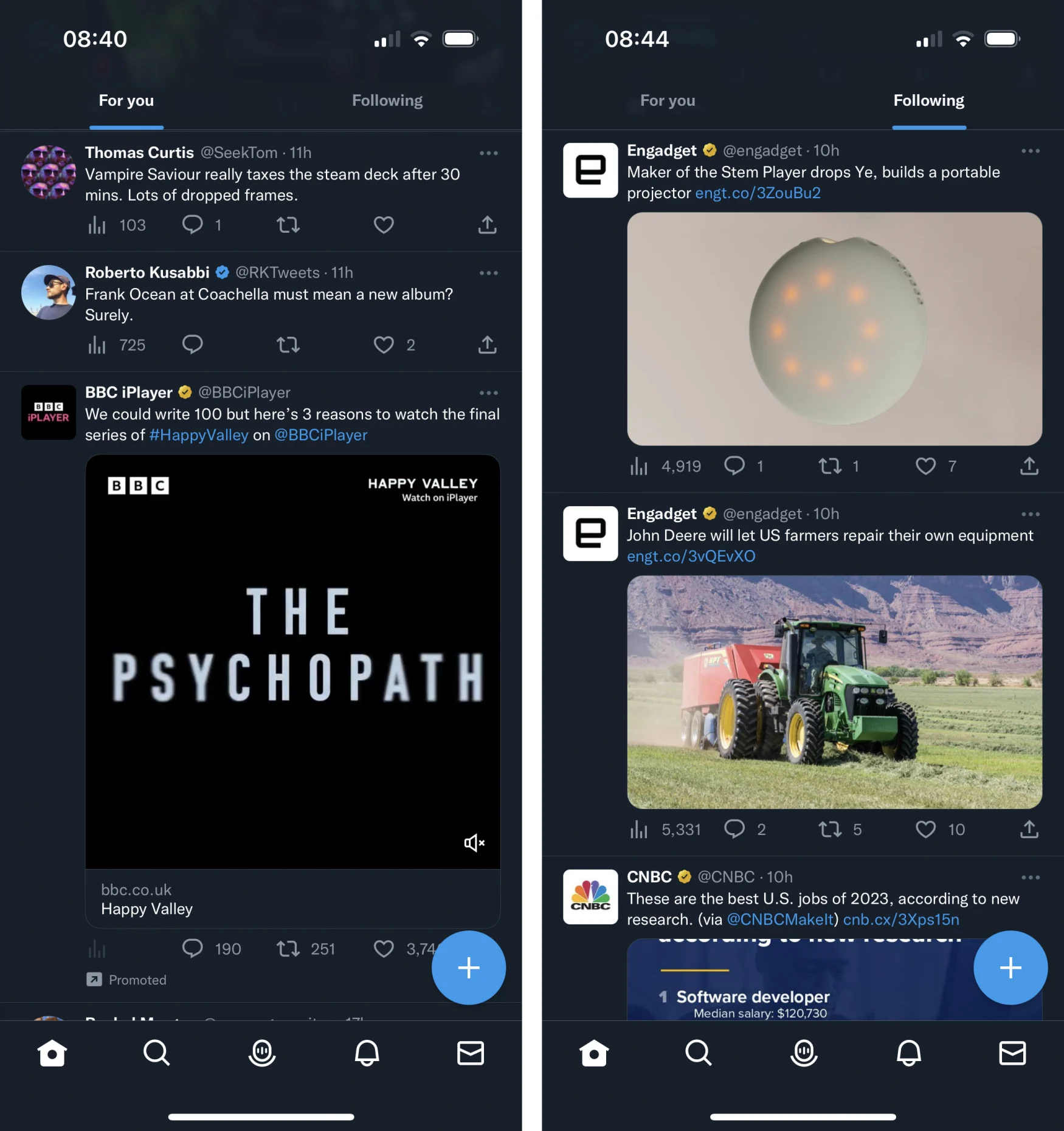 Twitter for iOS now features an algorithmic 'For You' page as the default