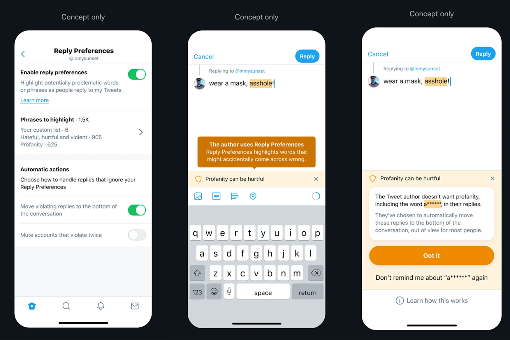 Twitter is thinking about new ways to set