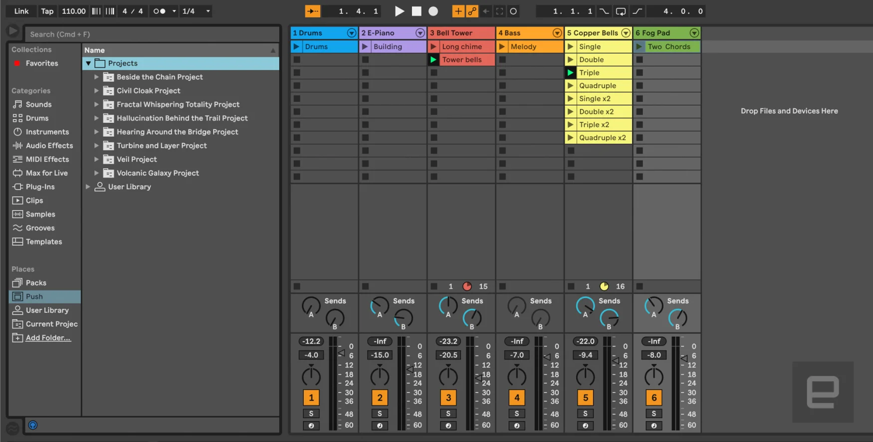 Continuity in Ableton Live 11