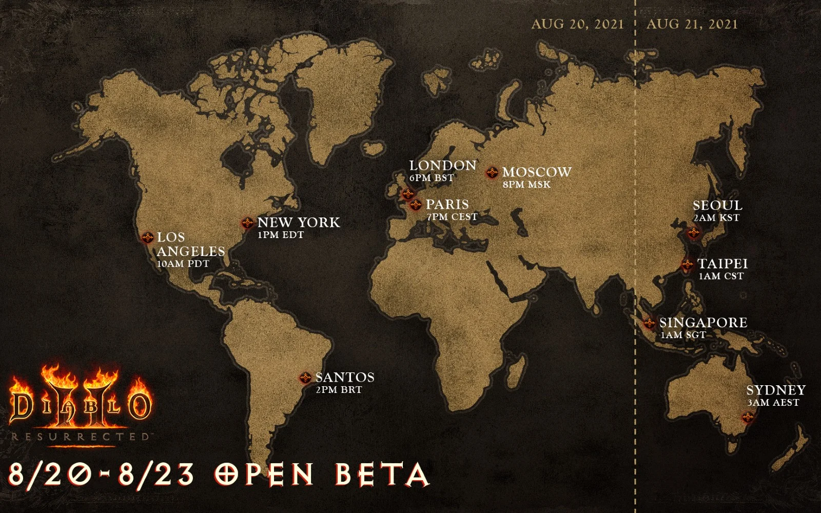 Diablo II Resurrected beta timing