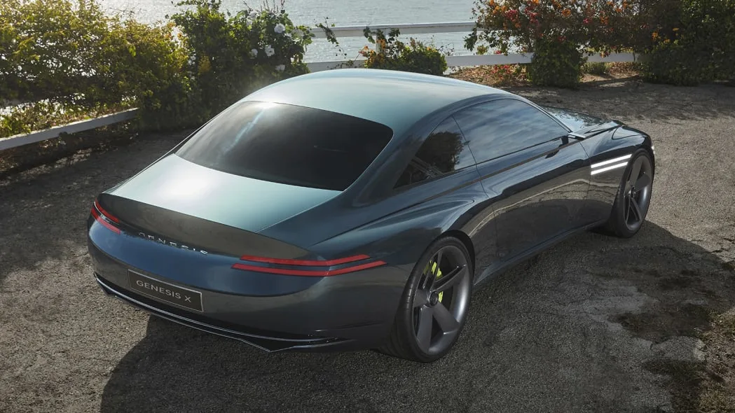 The Genesis X concept coupe is a curvy, high-tech luxury EV