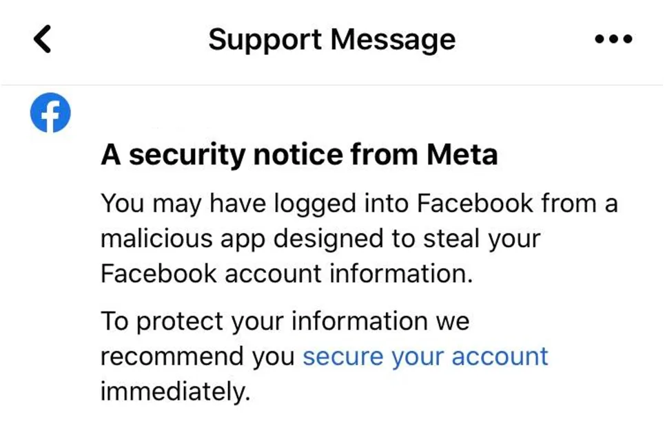 Meta warns users about scam apps.