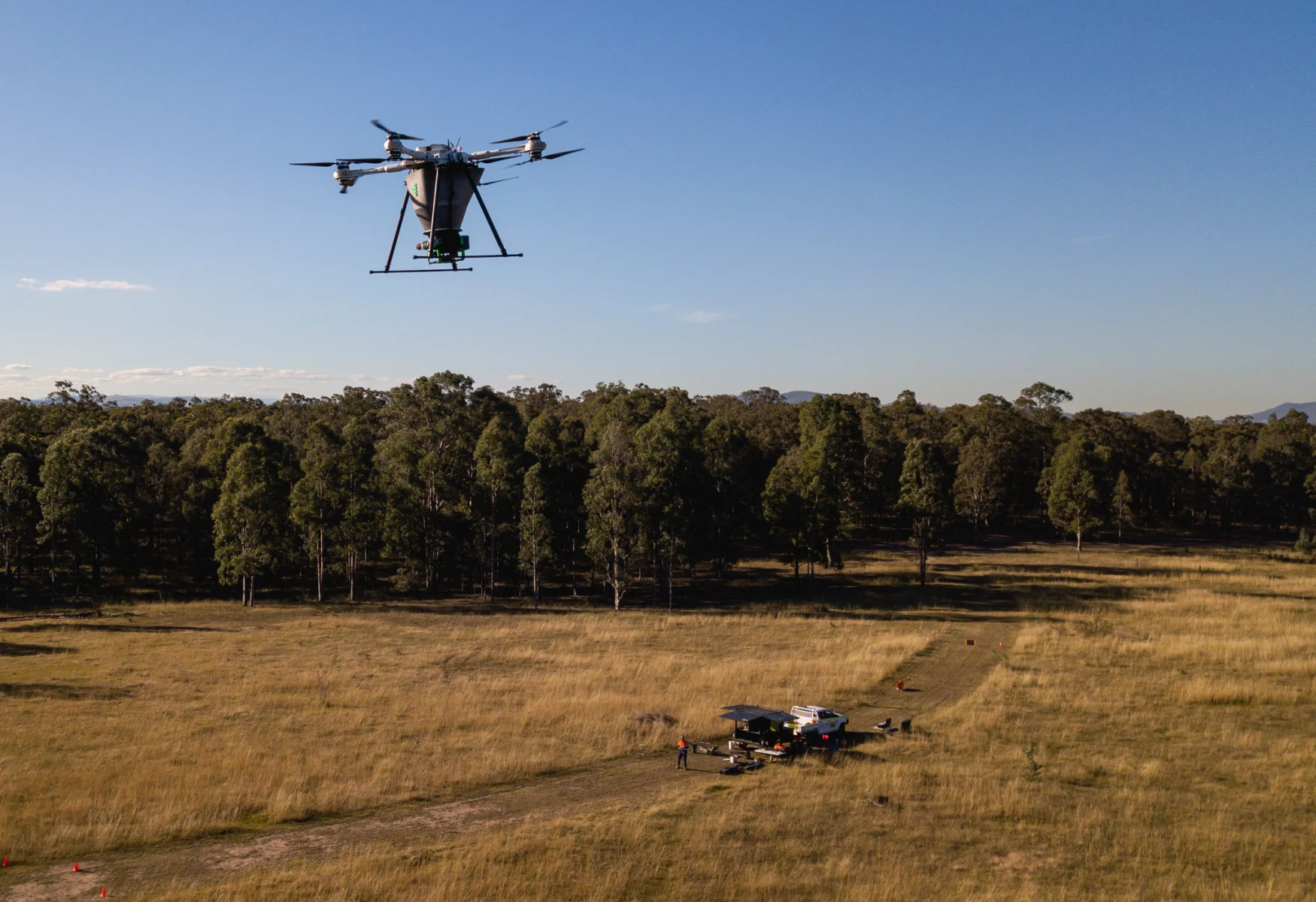 dendra seeding drone in flight