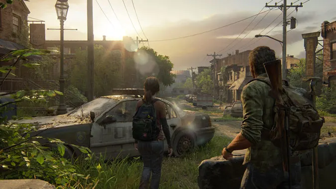 Image of the remade mentation    of The Last of Us Part One for PS5.
