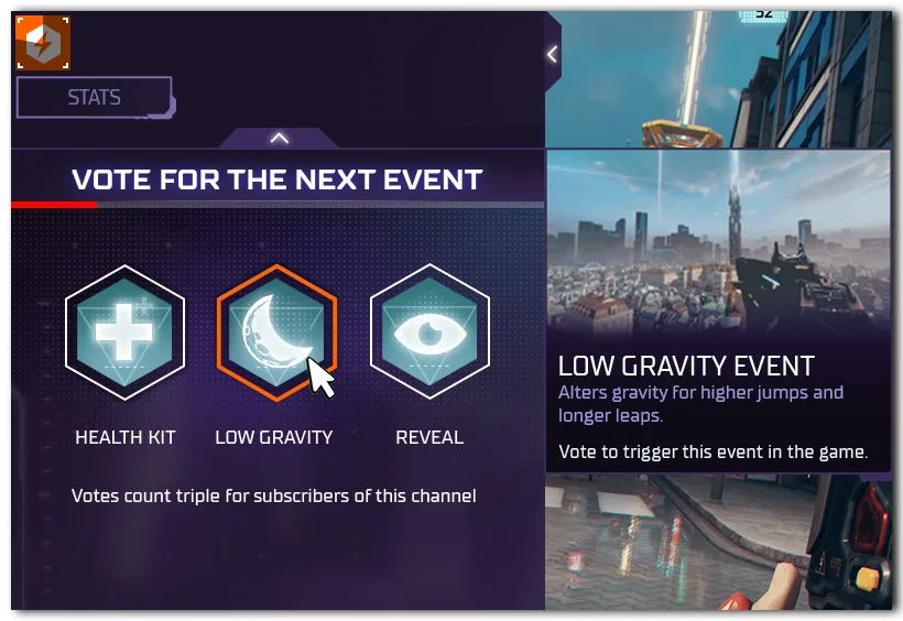 The Hyper Scape Twitch extension