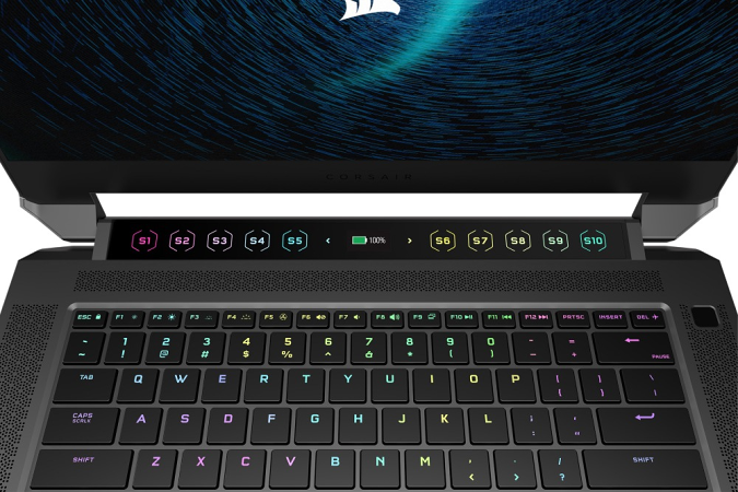 Corsair''s first laptop has an Elgato Stream Deck-powered touch bar