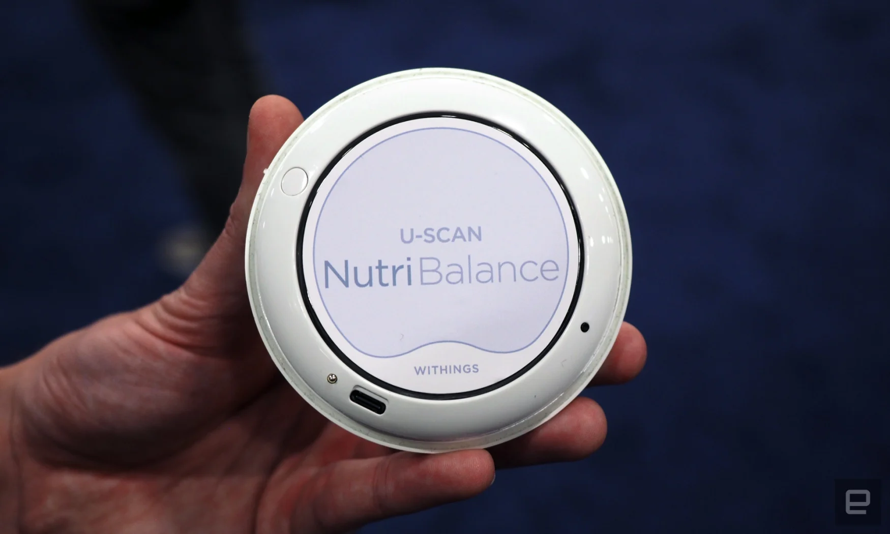 Image of a NutriBalance cartridge inside Withings' new U-Scan.
