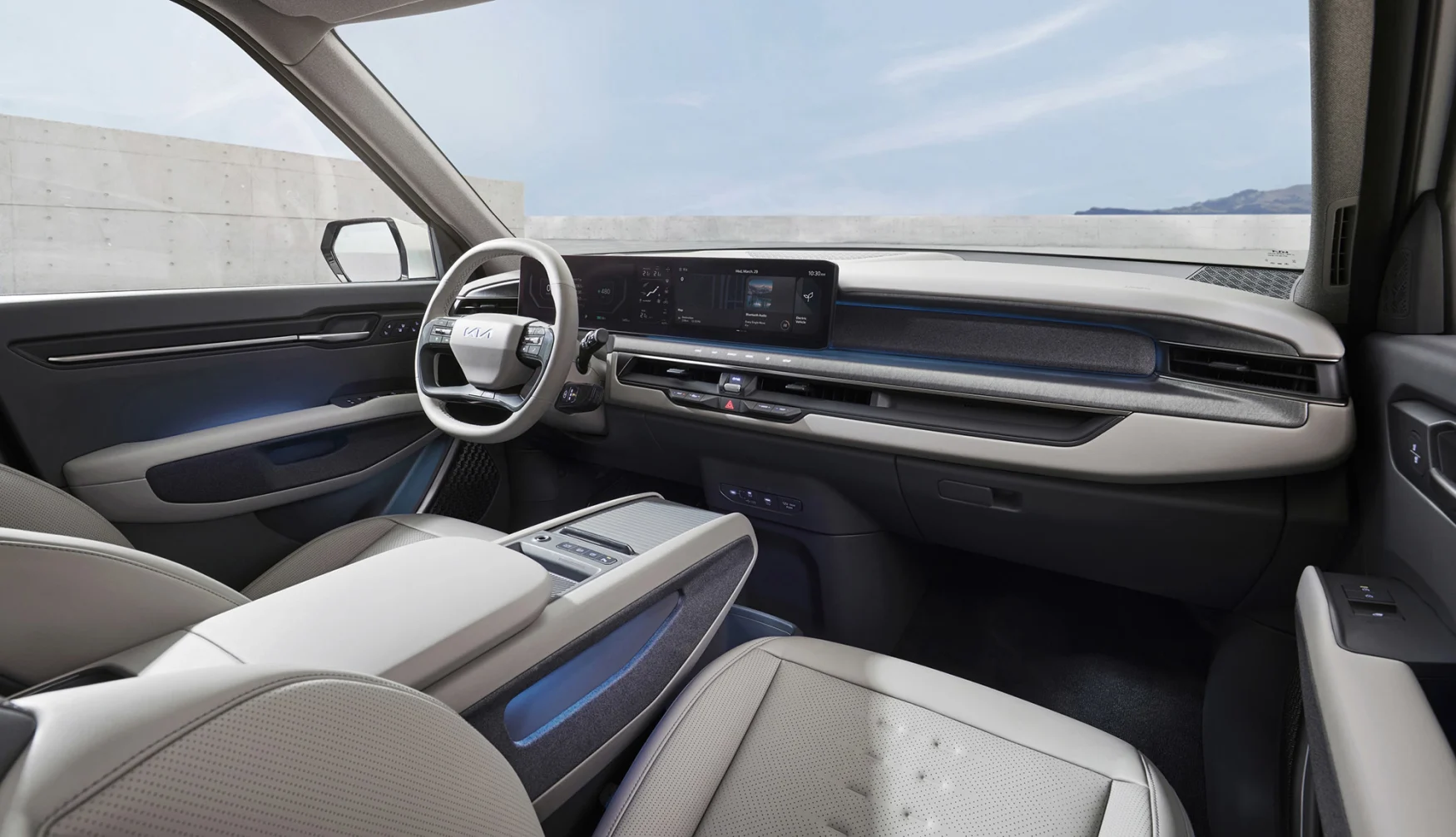 Kia, üç sıra koltuklu elektrikli SUV EV9'u tanıttı