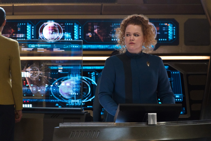 Pictured: Mary Wiseman as Tilly of the Paramount+ original series STAR TREK: DISCOVERY. Photo Cr: Michael Gibson/ViacomCBS Â© 2021 ViacomCBS. All Rights Reserved.