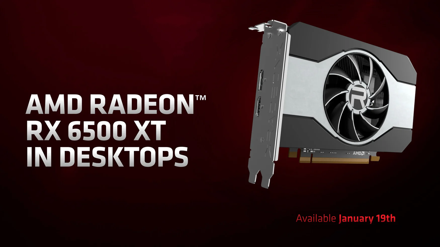 AMD Radeon RX 6500 XT desktop GPU