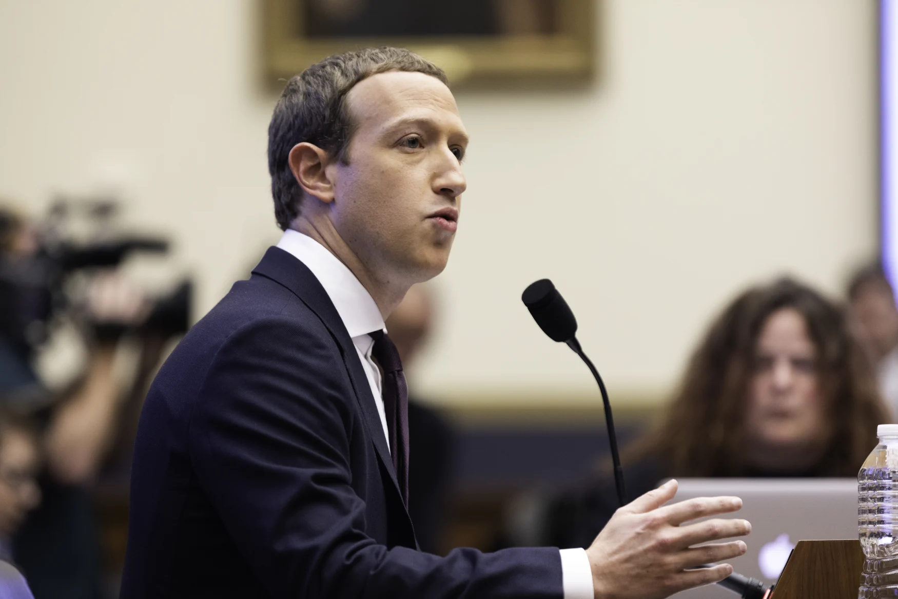 The Facebook CEO, Mark Zuckerberg, testified before the House Financial Services Committee on Wednesday October 23, 2019 Washington, D.C. (Photo by Aurora Samperio/NurPhoto via Getty Images)