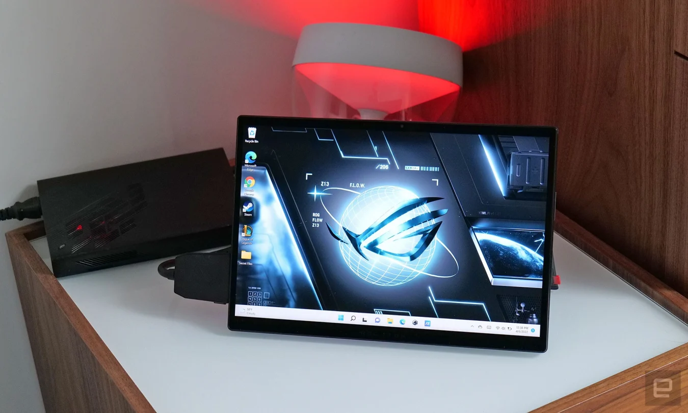 The unique design of the Asus ROG Flow Z13 means you can use it as a tablet, even while playing games. 