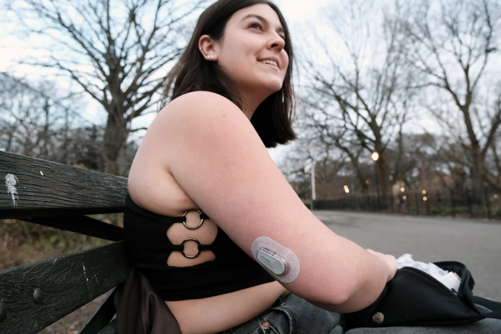 NEW YORK, NEW YORK - MARCH 02: Taylor Jane Stimmler, whose had type 1 diabetes since she was a teenager, displays her continuous glucose monitor she wears on her arm on March 02, 2023 in New York City. Drugmaker Eli Lilly announced yesterday that it will cap the out-of-pocket cost of its insulin at $35 a month. Medical experts believe that the unexpected move may compel other insulin makers in the U.S. to follow suit and cap their prices of insulin. For those without health insurance or a health plan, the cost of insulin can cost hundreds or thousands of dollars a month for a diabetic. (Photo by Spencer Platt/Getty Images)
