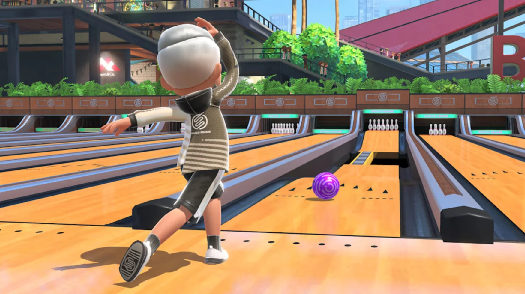 Bowling is one of the two games returning from Wii Sports in Nintendo Switch Sports