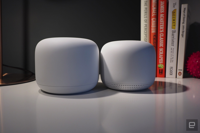 Google Nest Wi-Fi and access point.