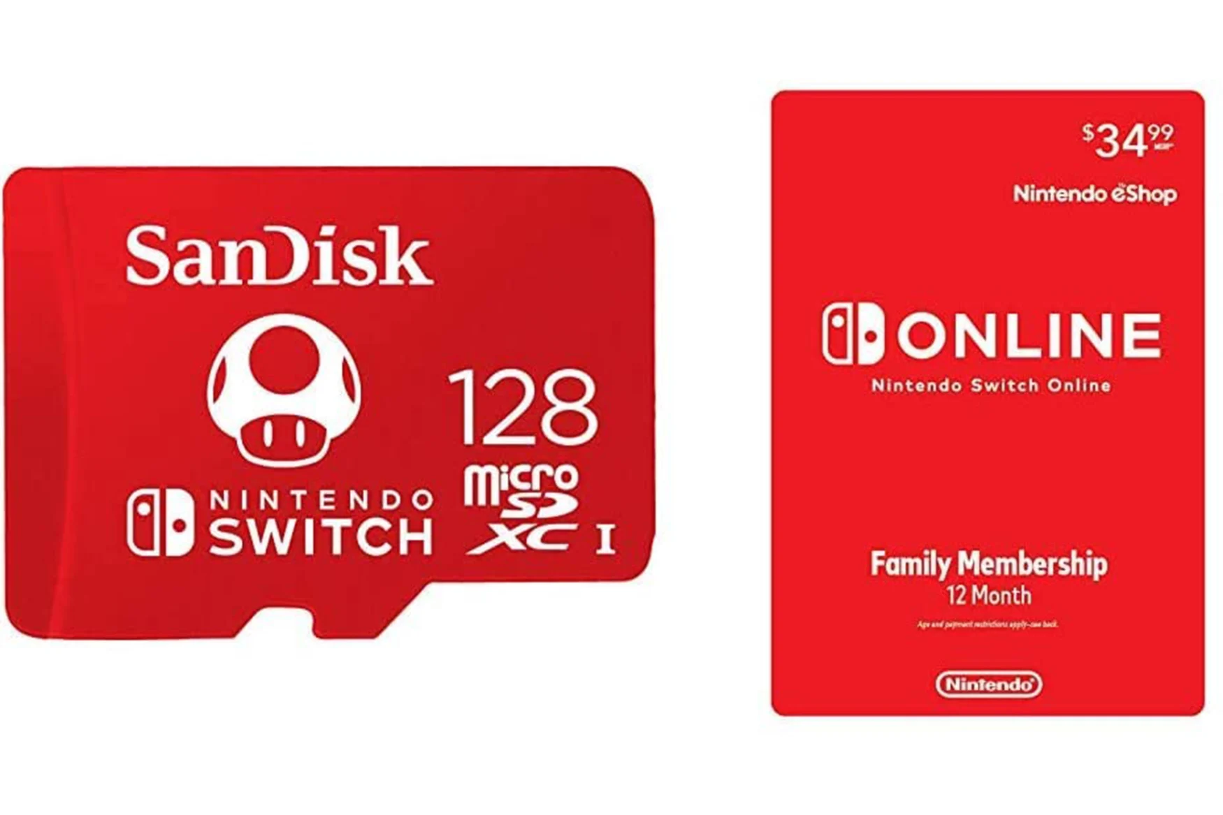 Nintendo Switch Online microSD card bundle