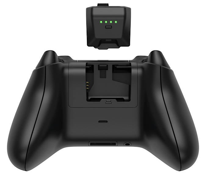 Power Swap Controller Batteries from rear