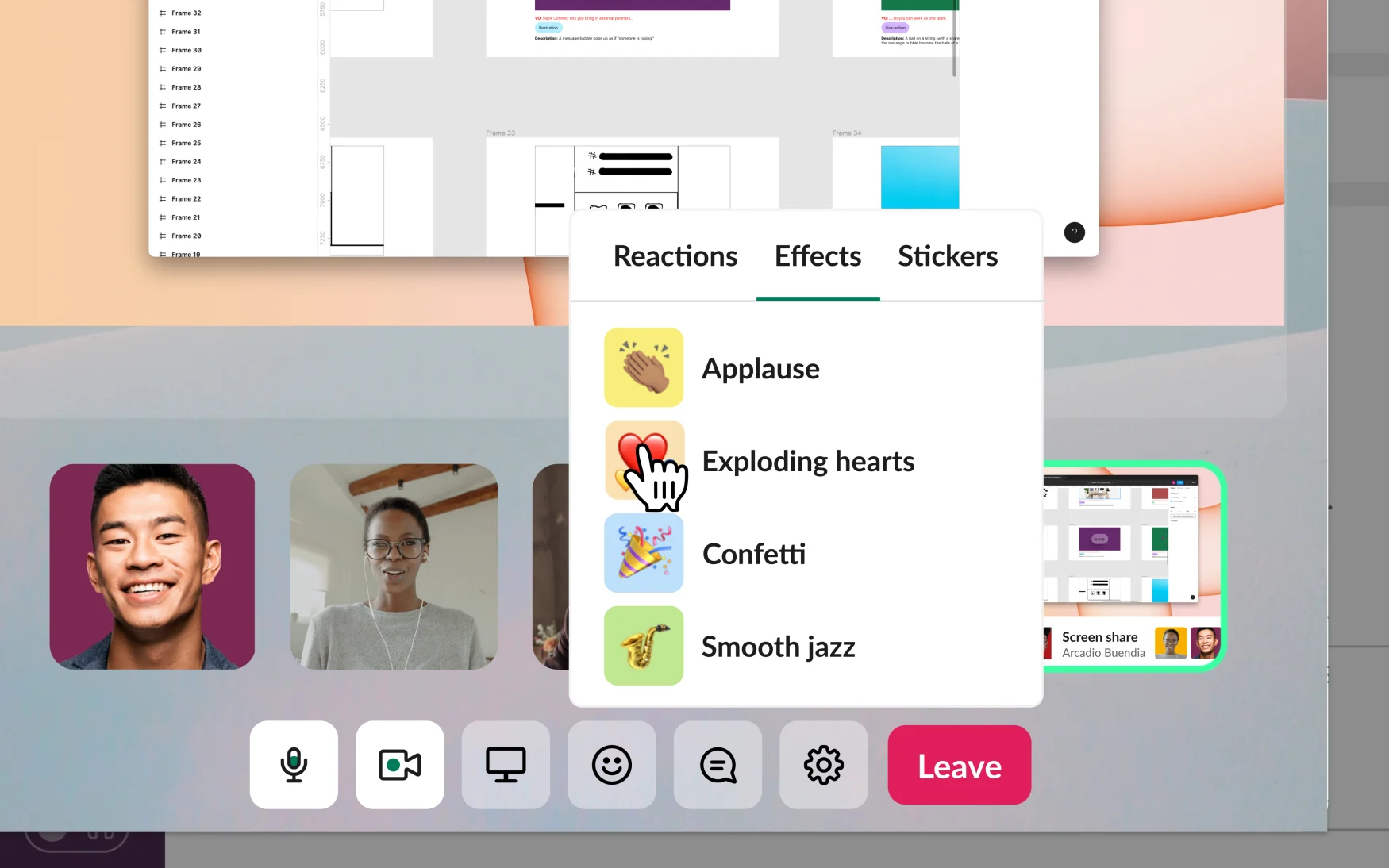 Slack là nền tảng đáng tin cậy cho video và chia sẻ màn hình. Đó là cách tốt nhất để làm việc với đồng nghiệp từ xa và giải quyết các vấn đề liên quan đến công việc. Hãy xem hình ảnh liên quan để tìm hiểu thêm về tính năng này.