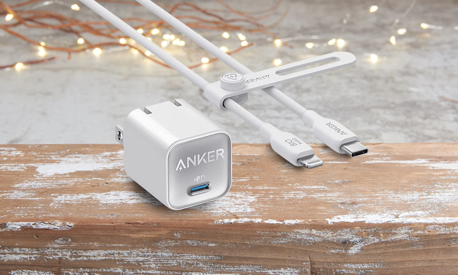 Anker Nano 3 30W charger + cable bundle
