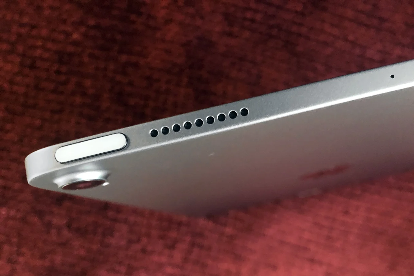 The Touch ID sensor in the 2020 Apple iPad Air lives inside the lock button.
