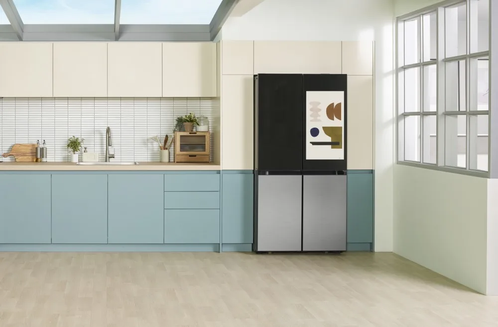 Bespoke Samsung side-by-side refrigerator