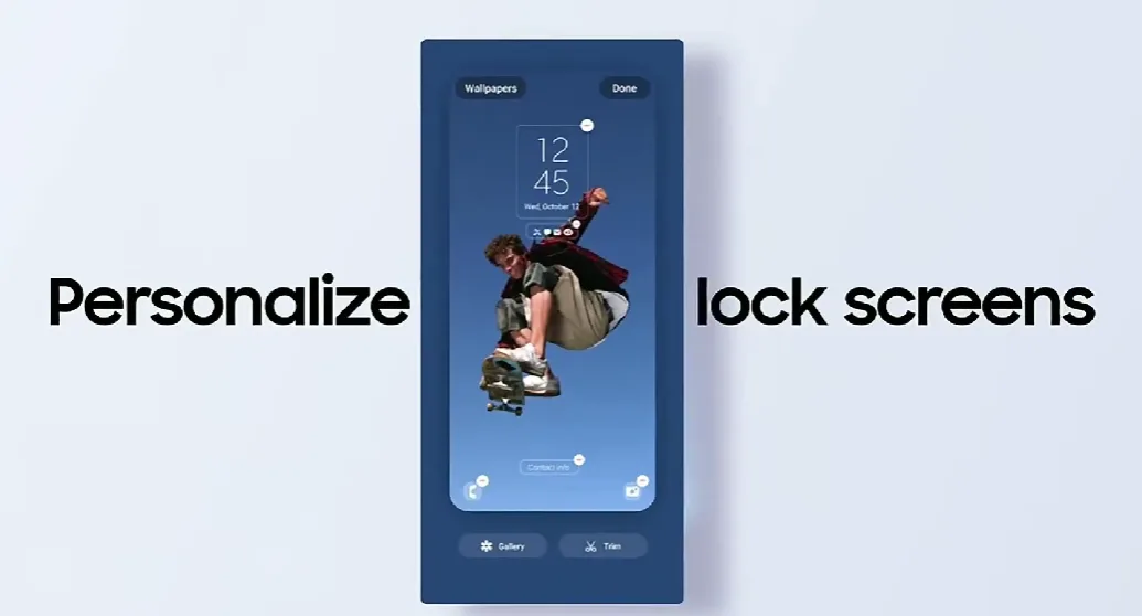 Samsung Galaxy personalized lock screen