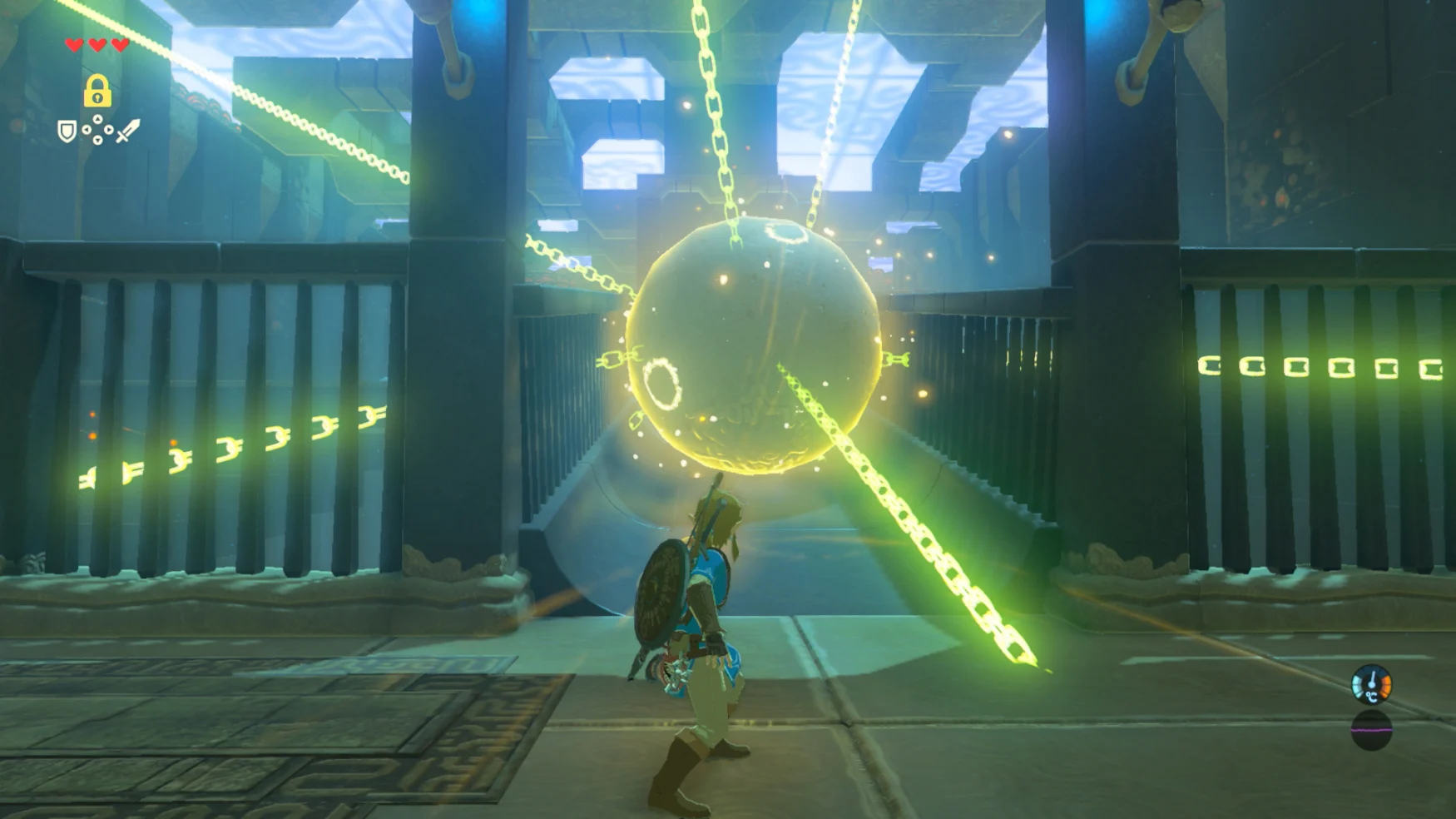 Image of Link using Stasis power in 'Breath of the Wild' 