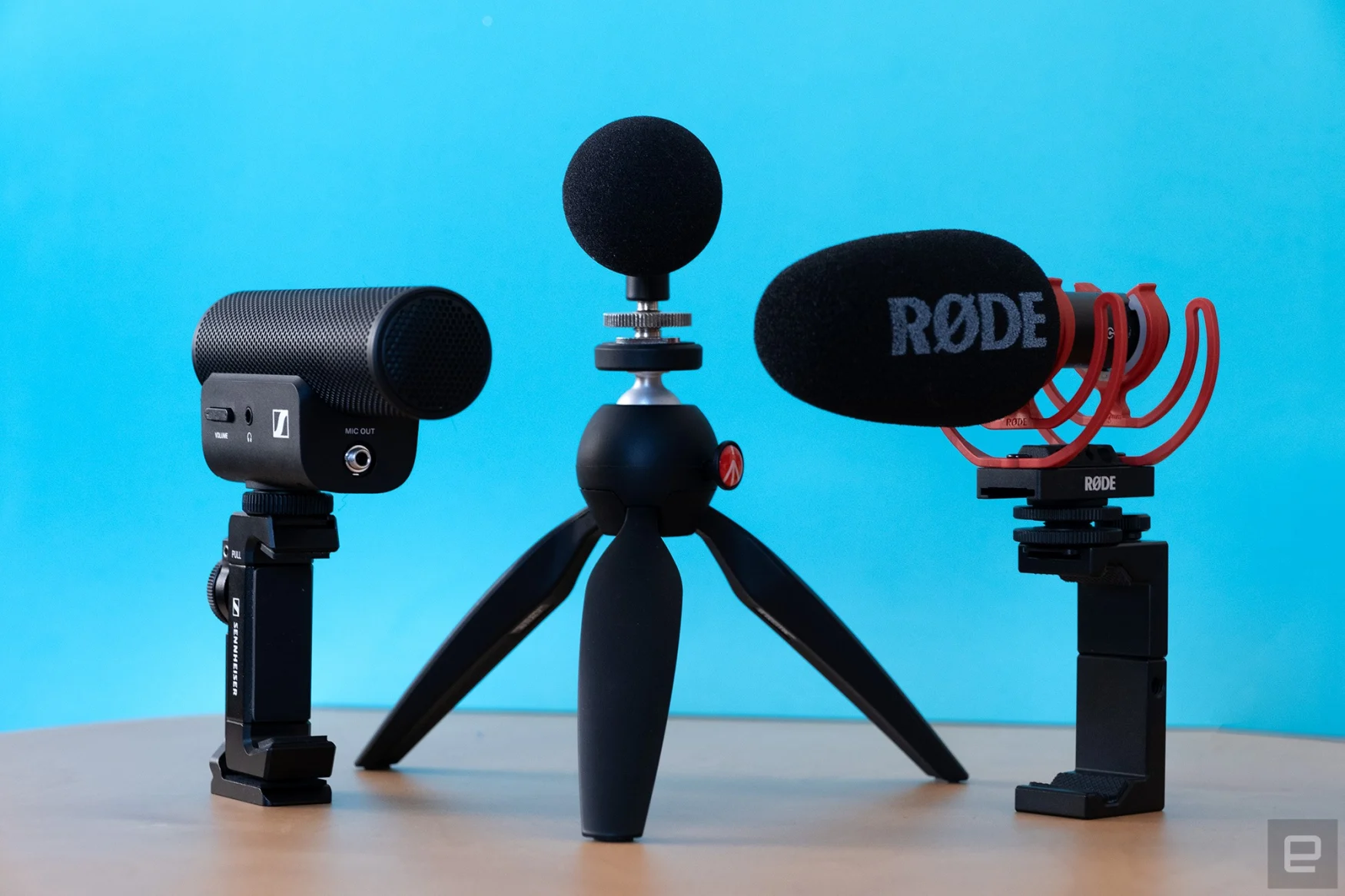 The Rode VideoMic Go 2, alongside the Shure MV88+ and Sennheiser MKE400 shotgun microphones.