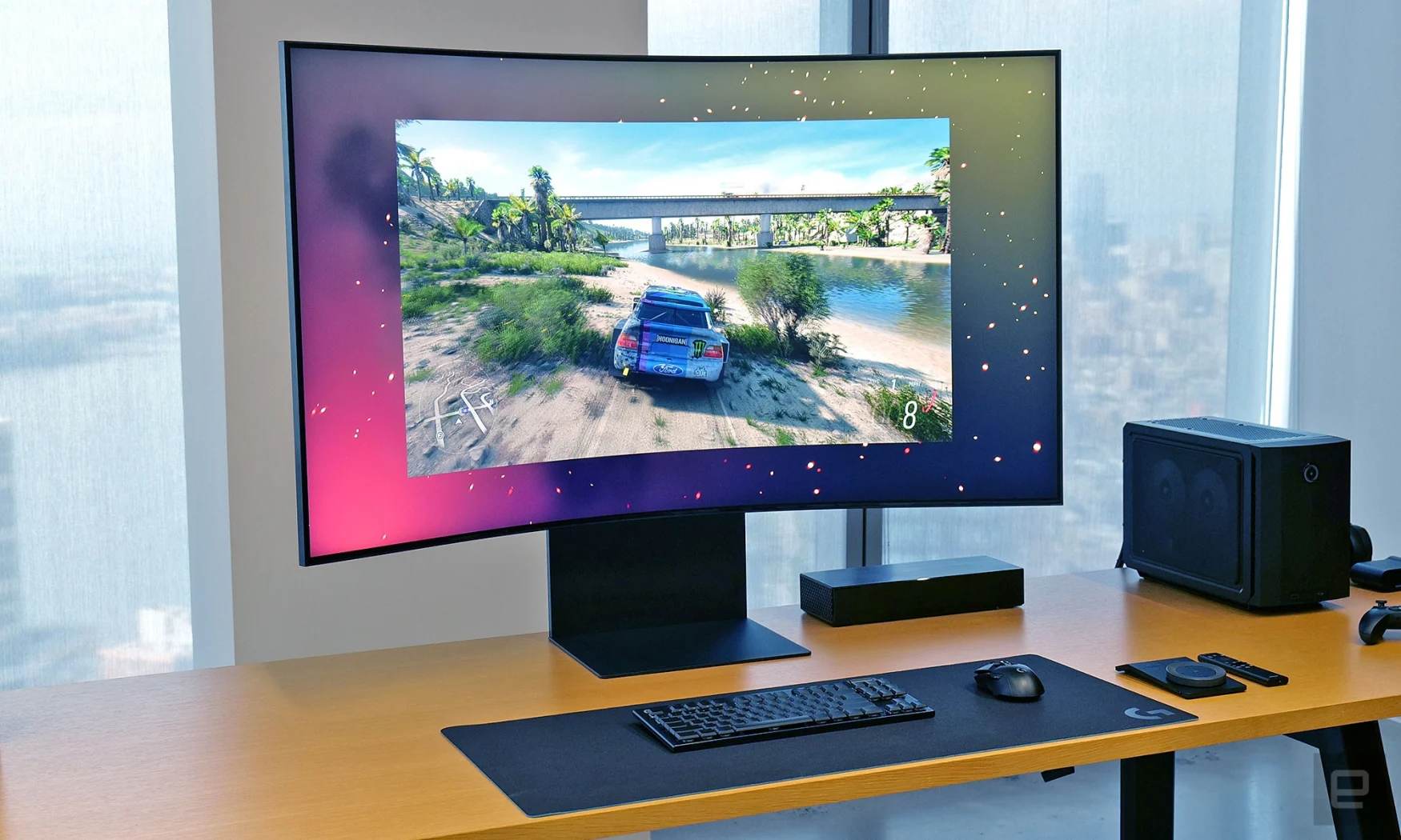 With a massive 55-inch 4K screen, Samsung's Odyssey Ark is one of the largest gaming monitors on the market. 