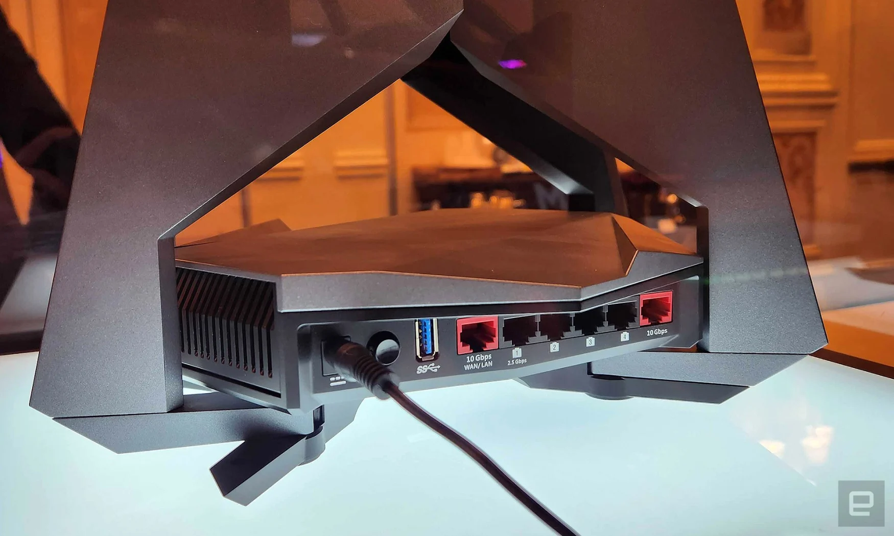 For people who still care about wired internet connections, the RadiX BE22000 Turbo also includes two 10 gigabit Ethernet ports along with four 2.5 gigabit jacks. 