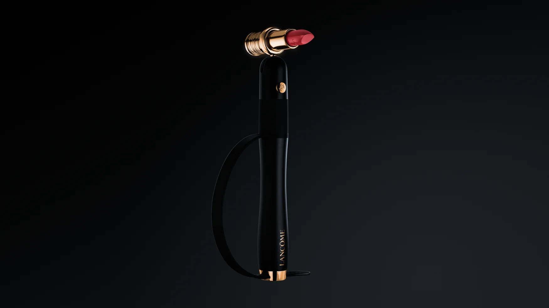 L’Oréal's HAPTA makeup application device with lipstick attached.