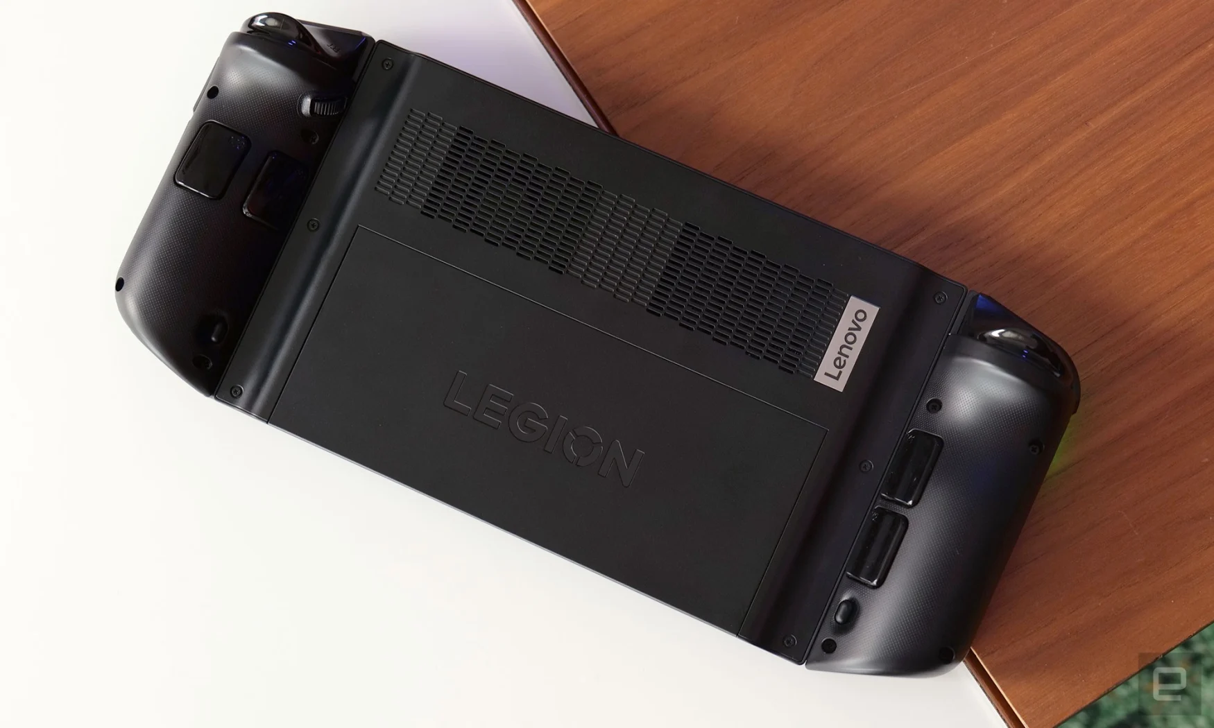 The Legion Go features an Xbox-style button layout in front along with a total of four paddles in back.
