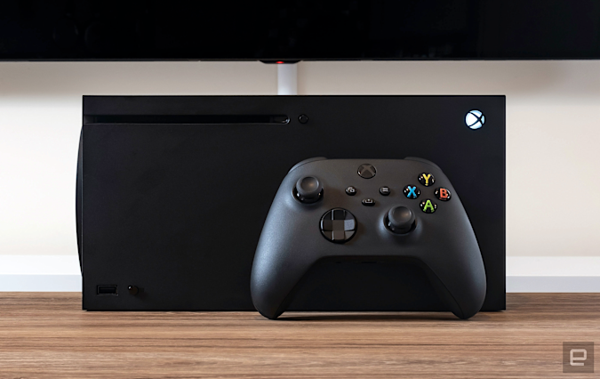 Microsoft's new Series X console and its accessories.