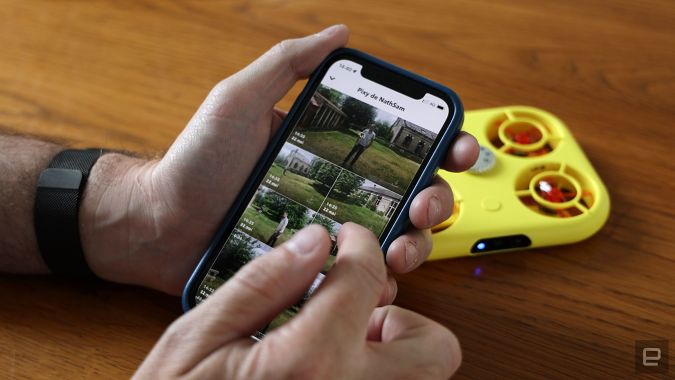 Pixy drone hands-on: A flying robot photographer for Snapchat users
