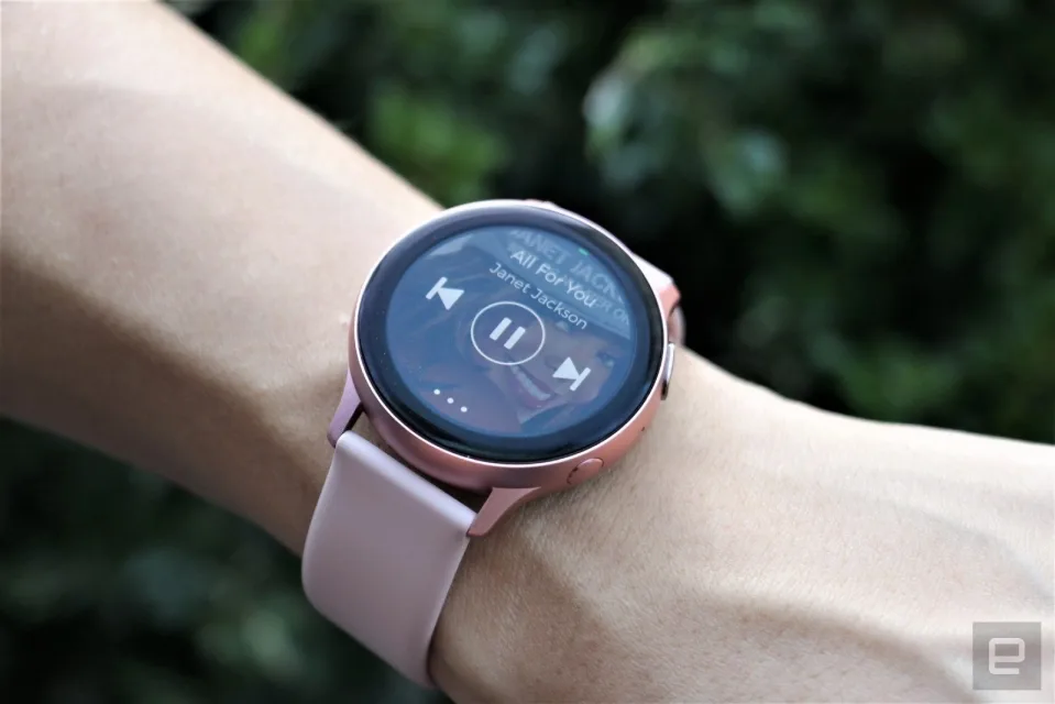 The Samsung Galaxy Watch Active 2 smartwatch.