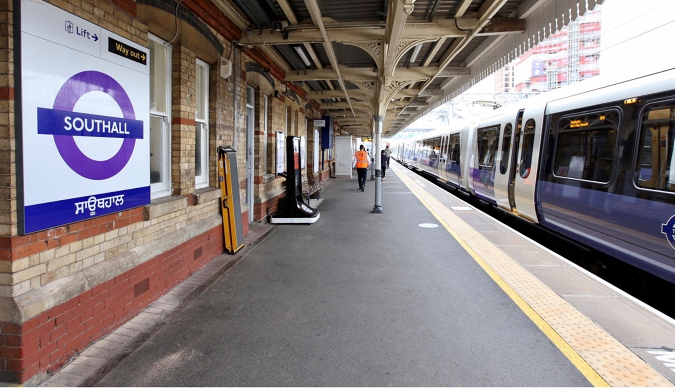 Southall platform, sign and boarding ramp.jpg