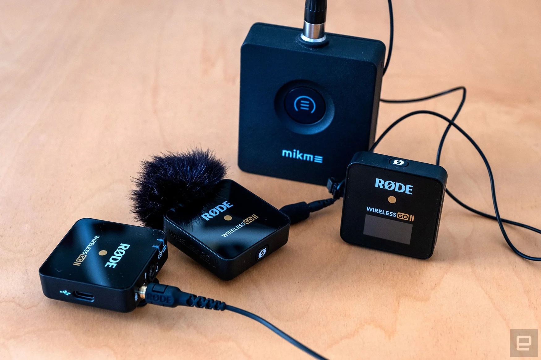 The Rode Wireless Go II and Mikme Pocket wireless microphone systems.