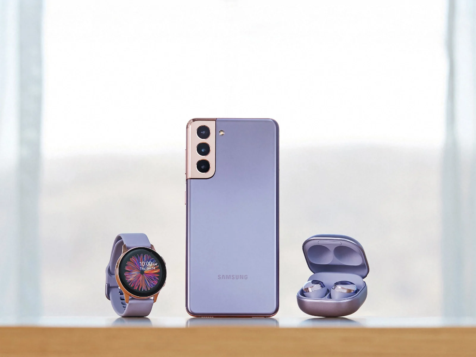 Samsung Galaxy S21 Plus, Galaxy Watch and Galaxy Buds Pro